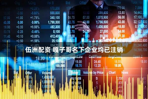 伍洲配资 嘎子哥名下企业均已注销