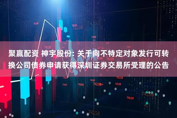 聚赢配资 神宇股份: 关于向不特定对象发行可转换公司债券申请获得深圳证券交易所受理的公告