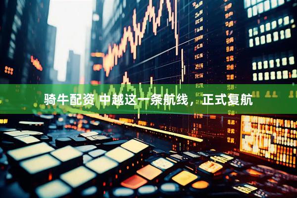 骑牛配资 中越这一条航线，正式复航